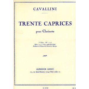 画像: クラリネット教材　３０の奇想曲（30Caprices：I）　作家/カヴァリーニ,E.（Cavallini,E.)　編曲/Delecluse