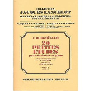 画像: クラリネット教材　２０の小練習曲：II（20Petites　Etudes：II）　作曲/ブルグミュラー,F.（Burgmuller,F.)　編曲/Lancelot