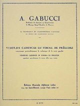 画像: クラリネット教材　２６の前奏曲形式によるカデンツ（26Cadences　en　Forme　de　Preludes）　作曲/ガブッチ，Ａ．（Gabucci,A.)