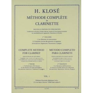 画像: クラリネット教材　総合教則本　第2巻（Methode Complete de Clarinette 2）　作曲/クローゼ，Ｈ．（Klose,H.)