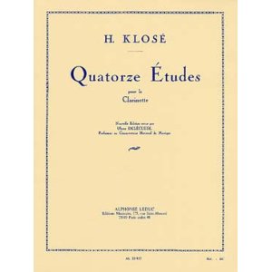 画像: クラリネット教材　１４の練習曲（14Etude）　作曲/クローゼ，Ｈ．（Klose,H.)作曲/Delecluse