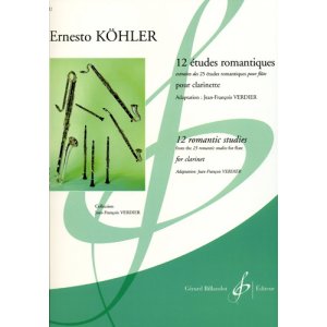 画像: クラリネット教材　12のロマンティックな練習曲（12 Etudes Romantiques）　作曲/ケーラー（Koehler,E.）