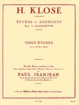 画像: クラリネット教材　２０のクロイツァーとフィオリロに基づく練習曲（20Etudes　dApres　Kreutzer　et　Fiorillo）　作曲/クローゼ，Ｈ．（Klose,H.)