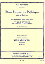 画像: クラリネット教材　段階的、旋律的練習曲：II（Etudes　Progressive　et　Melodiques：II）　作曲/ジャンジャン，Ｐ．（Jeanjean,P.)