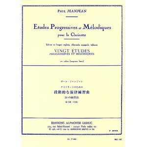 画像: クラリネット教材　段階的、旋律的練習曲：II（Etudes　Progressive　et　Melodiques：II）　作曲/ジャンジャン，Ｐ．（Jeanjean,P.)