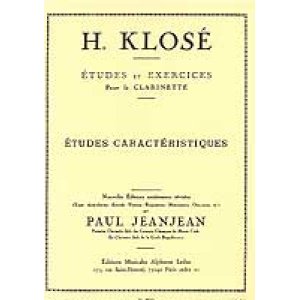 画像: クラリネット教材　特徴的練習曲（２０の練習曲）（Etudes　Caracteristiques）　作曲/クローゼ，Ｈ．（Klose,H.)