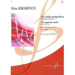 画像: クラリネット教材　４１６の漸進的練習曲：III　４０の練習課題、転調　作曲/クレプシュ，Ｆ．　編曲/Lancelot