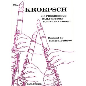 画像: クラリネット教材　４１６の漸進的練習曲：IV（416Progressive　Etudes：IV）　作曲/クレプシュ，Ｆ．（Kroepsch,F.)　編曲/Bellison