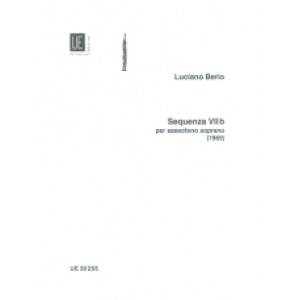 画像: ソプラノサックスソロ楽譜　セクエンツァ７B（Sequenza　VIIｂ）　作曲／ベリオ（Berio,L)【2023年6月改定】