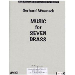 画像: 金管７重奏楽譜　金管七重奏のための音楽　作曲／ガハード　ウェンシュ【2012年11月取扱開始】