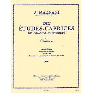 画像: クラリネット教本　１０の大きな困難への練習曲−奇想曲（10-Etudes　recreatives　vol,1　作曲/マニャーニ，Ａ．（Magnani,A.)　編曲/Giampier