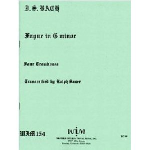 画像: トロンボーン４重奏楽譜　4本のトロンボーンのためのフーガ　ト短調　作曲／ヨハン　セバスチャン　バッハ　【2012年11月取扱開始】