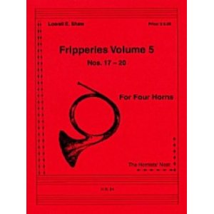 画像: ホルン４重奏楽譜 ホルン四重奏のためのフリッパリーズVol.5 作曲／ロウェル・ショー【2012年12月取扱開始】