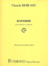 画像: アルトサックス＆ピアノ楽譜 　狂詩曲（Rapsodie）　作曲／ドビュッシー（Debussy,C.)