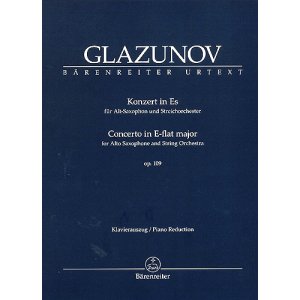 画像: アルトサックス＆ピアノ楽譜　協奏曲変ホ短調　作品109 （Konzert　in　Es　Op,109）　作曲／グラズノフ（Glazounov,A.)