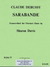 画像: クラリネットクワイア楽譜　クラリネットクワイアのためのサラバンド　作曲／クロード　ドビュッシー【2012年12月取扱開始】