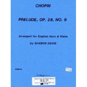 画像: イングリッシュホルンソロ楽譜　イングリッシュホルンとピアノのためのプレリュード作品28　第9番　作曲／フレデリック　ショパン【2013年1月取扱開始】