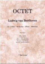 画像: 木管8重奏楽譜　木管混成八重奏のためのオクテットOP103　作曲／L.V.ベートーヴェン【2013年3月取扱開始】
