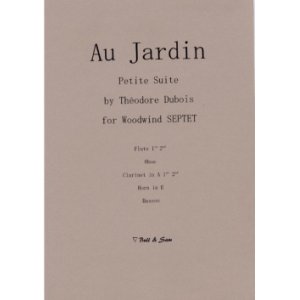 画像: 木管７重奏楽譜　木管七重奏のための小組曲「庭」　作曲／テオドール·デュボワ　【2013年3月取扱開始】