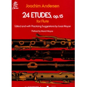 画像: フルート教材　24の練習曲　作品15(24 Etudes Op.15)　作曲/アンダーセン,J.(Andersen, Karl Joachim)