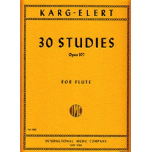 画像: フルート教材　30の練習曲(30 Studies Op.107)　作曲/カルク=エラート.ジークフリート(Karg-Elert,Sigfrid)