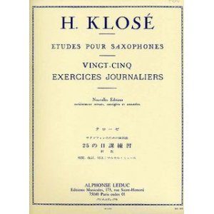 画像: サックス教材　25の日課練習課題（25 Exercices Journaliers）　作曲/クローゼ（Klose,H)