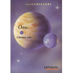 画像: クラリネットソロ楽譜( 独奏）　Orbits　作曲：Charles Camilleri（チャールズ・カミレリ）