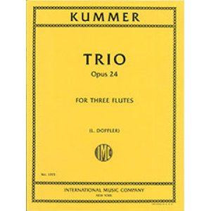 画像: フルート3重奏楽譜　Trio,Op.24／3重奏曲 作品24　作曲 Caspar Kummer／カスパール・クンマー　【2020年8月取扱開始】