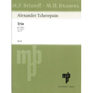 画像: フルート3重奏楽譜　Trio Op.59／3重奏曲 作品59　作曲：Alexander Nikolayevich Tcherepnin／アレクサンドル・N.チェレプニン　【2020年8月取扱開始】