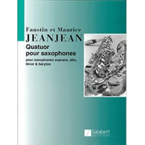 画像: サックス４重奏楽譜 Quatuor pour Saxophones／サクソフォーン4重奏曲　作曲：Faustin Jeanjean／フォースティン・ジャンジャン  【2020年8月取扱開始】