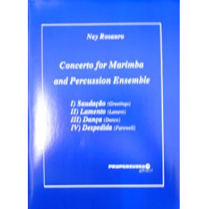 画像: 打楽器７重奏楽譜　コンチェルト　フォー　マリンバ（CONCERT　FOR　MARINBA　AND　PERCUSSION　ENSEMBLE）　作曲／ネイ・ロサウロ