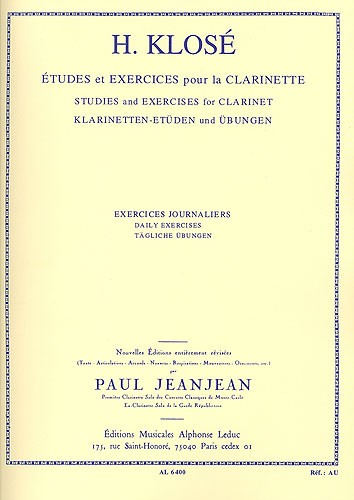 画像1: クラリネット教材　日課練習課題（Exercices　Journaliers）　作曲/クローゼ，Ｈ．（Klose,H.)