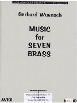 画像1: 金管７重奏楽譜　金管七重奏のための音楽　作曲／ガハード　ウェンシュ【2012年11月取扱開始】