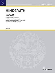 画像1: アルトサックス＆ピアノ楽譜　ソナタ（Sonate）　作曲／ヒンデミット（Hindemith、P..)【2023年12月改定】