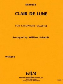 画像1: サックス４重奏楽譜　サキソフォン四重奏のための月の光　　作曲／クロード　ドビュッシー【2012年12月取扱開始】