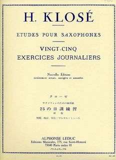 画像1: サックス教材　25の日課練習課題（25 Exercices Journaliers）　作曲/クローゼ（Klose,H)