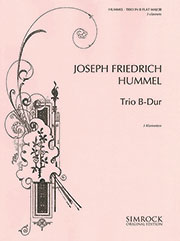B-Dur／トリオ 変ロ長調 作曲：Joseph Friedrich Hummel／ヨーゼフ・フリードリヒ・フンメル 【2020年8月取扱開始】 -