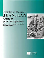 画像1: サックス４重奏楽譜 Quatuor pour Saxophones／サクソフォーン4重奏曲　作曲：Faustin Jeanjean／フォースティン・ジャンジャン  【2020年8月取扱開始】