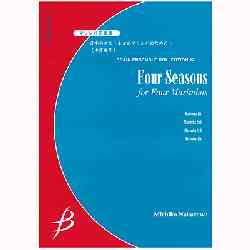 画像1: マリンバ４重奏楽譜　日本の四季〜4台のマリンバのための〜　作曲／中澤道子